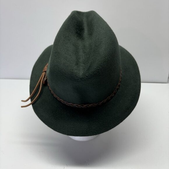 Robert Hall Magill Hat Mfg. Montreal Que Green Genuine Fur Felt Hat 6 7/8 fedora - Picture 3 of 16